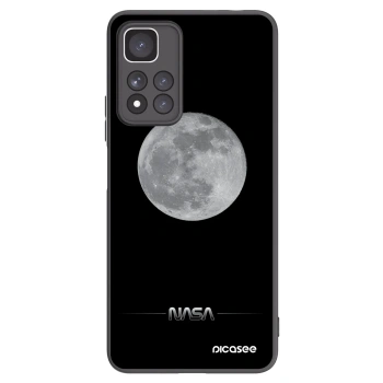 Picasee Xiaomi Redmi Note 11 Pro+ 5G Hülle - Schwarzes Silikon - Moon Minimal