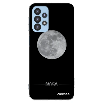 Picasee Samsung Galaxy A23 A235F 4G Hülle - Transparentes Silikon - Moon Minimal