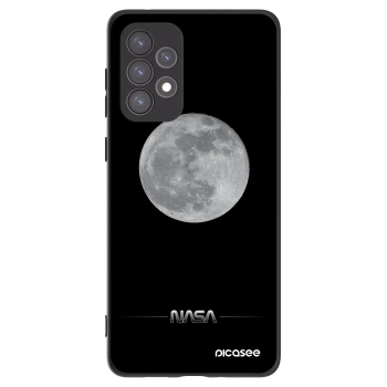 Picasee Samsung Galaxy A73 5G Hülle - Schwarzes Silikon - Moon Minimal