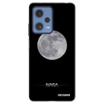 Picasee Xiaomi Redmi Note 12 Pro 5G Hülle - Schwarzes Silikon - Moon Minimal
