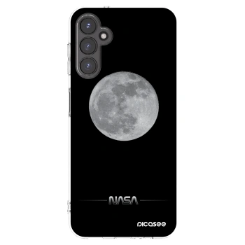 Picasee Samsung Galaxy A14 4G A145R Hülle - Transparentes Silikon - Moon Minimal
