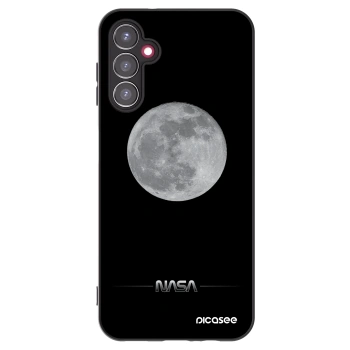 Picasee Samsung Galaxy A14 5G A146P Hülle - Schwarzes Silikon - Moon Minimal
