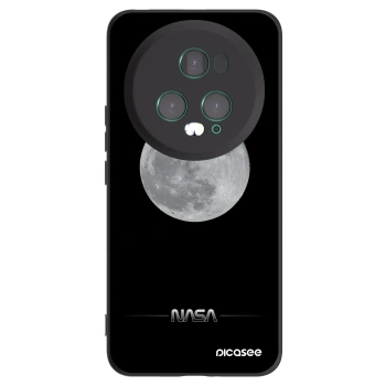 Picasee Honor Magic5 Pro Hülle - Schwarzes Silikon - Moon Minimal