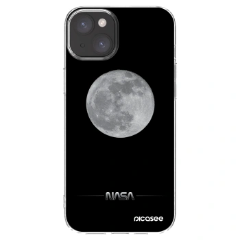 Picasee Apple iPhone 15 Plus Hülle - Transparentes Silikon - Moon Minimal