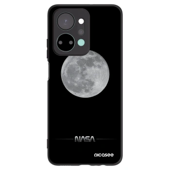 Picasee Honor X7a Hülle - Schwarzes Silikon - Moon Minimal
