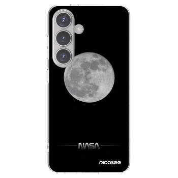 Picasee Samsung Galaxy S24 S921B 5G Hülle - Transparentes Silikon - Moon Minimal