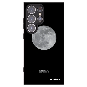 Picasee Samsung Galaxy S24 Ultra S928B 5G Hülle - Schwarzes Silikon - Moon Minimal