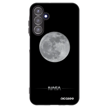 Picasee Samsung Galaxy A15 A155F 4G Hülle - Schwarzes Silikon - Moon Minimal