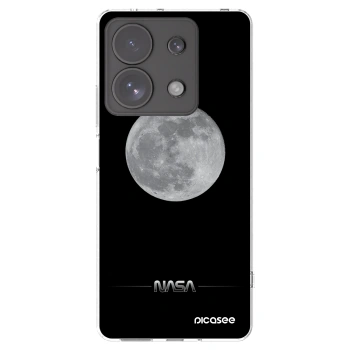 Picasee Xiaomi Redmi Note 13 Pro 4G Hülle - Transparentes Silikon - Moon Minimal