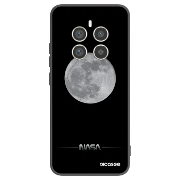 Picasee Realme 12 Pro 5G Hülle - Schwarzes Silikon - Moon Minimal