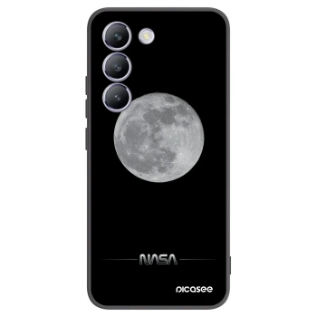 Picasee Vivo V40 SE 5G Hülle - Schwarzes Silikon - Moon Minimal
