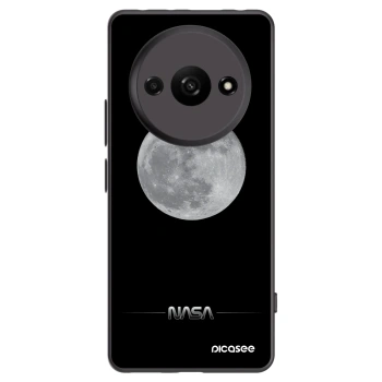 Picasee Xiaomi Redmi A3 Hülle - Schwarzes Silikon - Moon Minimal