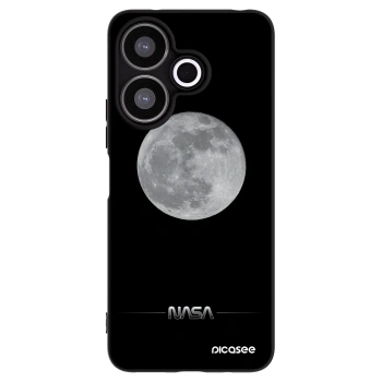 Picasee Xiaomi Redmi 13 4G Hülle - Schwarzes Silikon - Moon Minimal