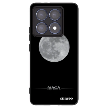 Picasee Xiaomi 14T Pro Hülle - Schwarzes Silikon - Moon Minimal