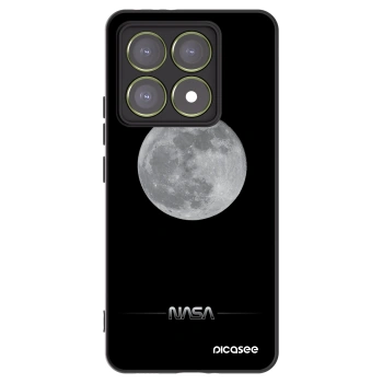 Picasee Xiaomi 14T Hülle - Schwarzes Silikon - Moon Minimal