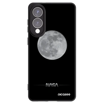 Picasee Samsung Galaxy S25 Edge 5G Hülle - Schwarzes Silikon - Moon Minimal