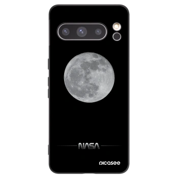 Picasee Google Pixel 8 Pro Hülle - Schwarzes Silikon - Moon Minimal