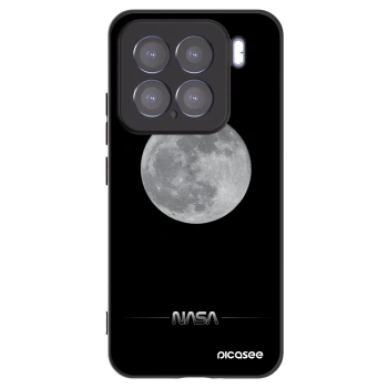 Picasee Xiaomi 15 Hülle - Schwarzes Silikon - Moon Minimal