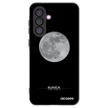 Picasee Samsung Galaxy A56 5G A566B Hülle - Schwarzes Silikon - Moon Minimal