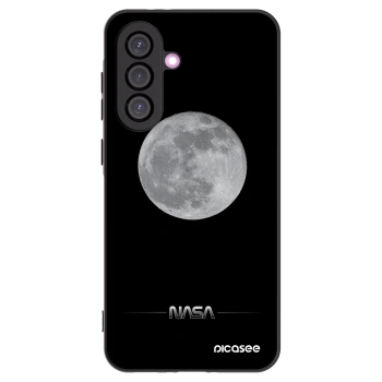 Picasee Samsung Galaxy A36 5G Hülle - Schwarzes Silikon - Moon Minimal
