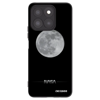Picasee Honor X8c Hülle - Schwarzes Silikon - Moon Minimal