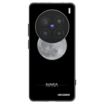 Picasee Vivo X200 Pro Hülle - Schwarzes Silikon - Moon Minimal