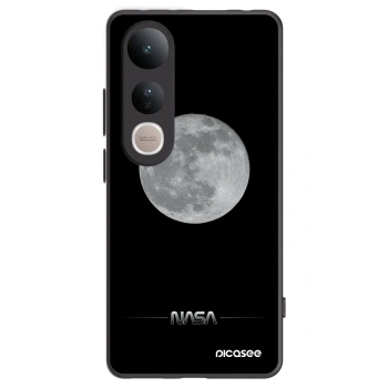Picasee Vivo V50 Lite 5G Hülle - Schwarzes Silikon - Moon Minimal
