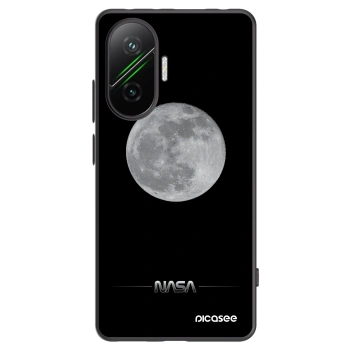Picasee Xiaomi Poco F7 Pro 5G Hülle - Schwarzes Silikon - Moon Minimal