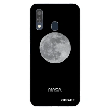 Picasee Samsung Galaxy A40 A405F Hülle - Transparentes Silikon - Moon Minimal