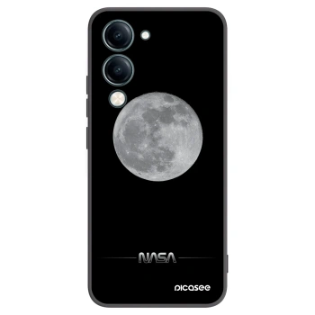 Picasee Vivo Y29s 5G Hülle - Schwarzes Silikon - Moon Minimal