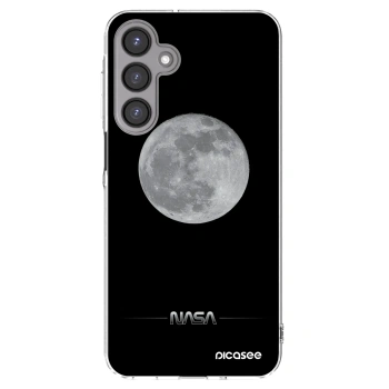 Picasee Samsung Galaxy A16 4G Hülle - Transparentes Silikon - Moon Minimal