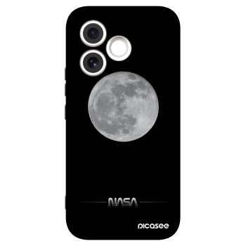Picasee Honor 600 Lite Hülle - Schwarzes Silikon - Moon Minimal