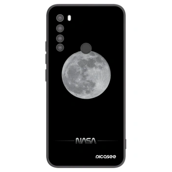 Picasee Xiaomi Redmi Note 8 Hülle - Schwarzes Silikon - Moon Minimal