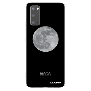 Picasee Samsung Galaxy S20 G980F Hülle - Transparentes Silikon - Moon Minimal