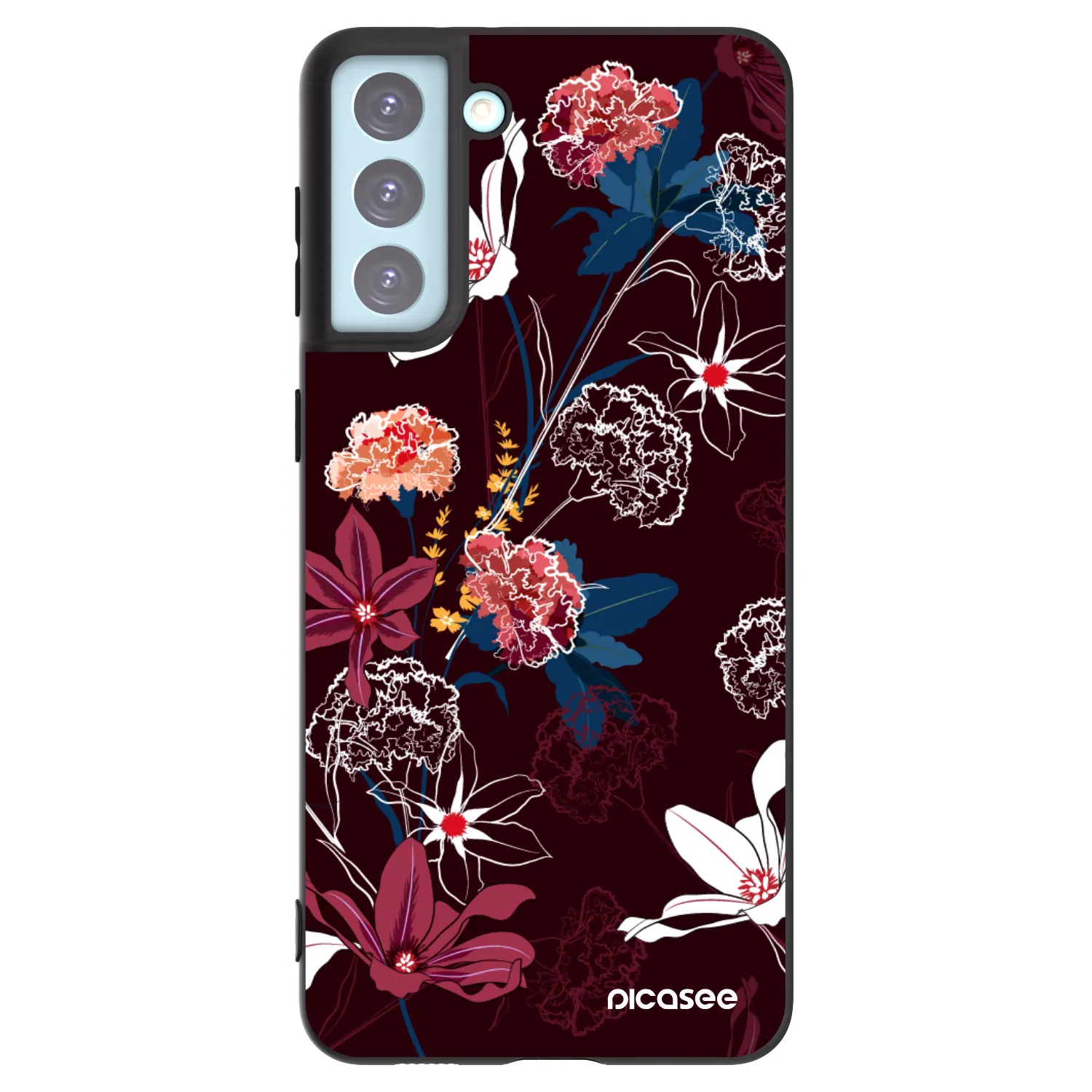 Picasee Samsung Galaxy S21+ 5G G996F Hülle - Schwarzes Silikon - Dark Meadow