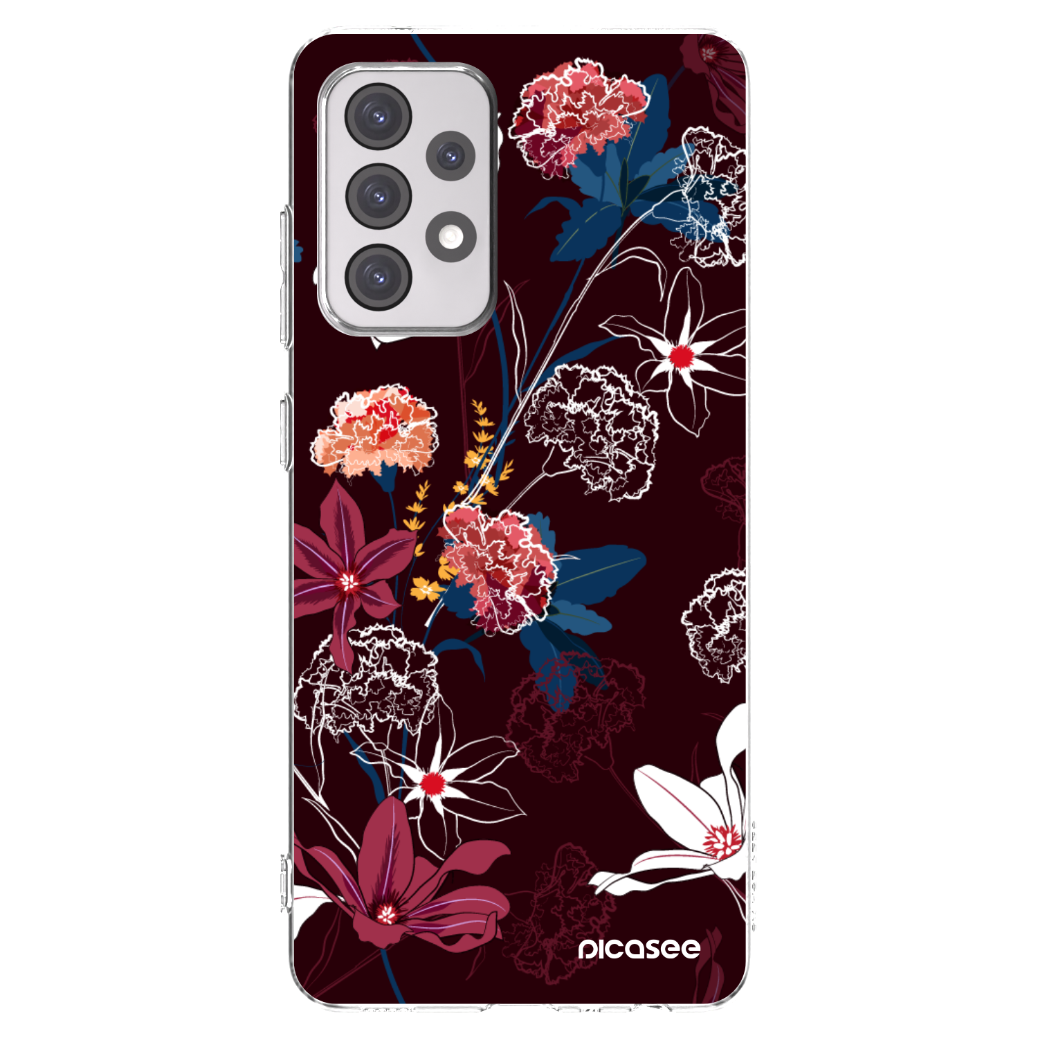 Picasee Samsung Galaxy A52 5G A525F Hülle - Transparentes Silikon - Dark Meadow