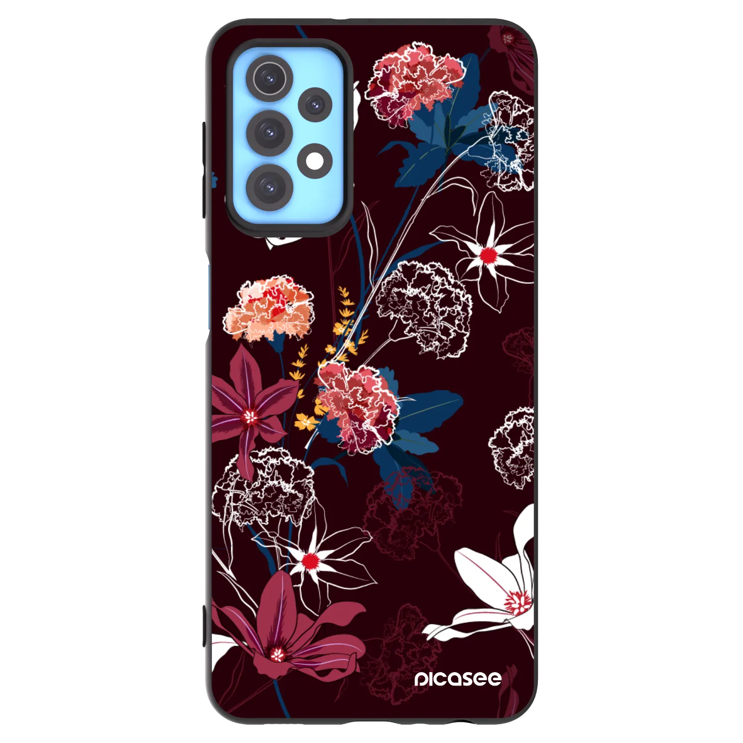 Picasee Samsung Galaxy A32 4G SM-A325F Hülle - Schwarzes Silikon - Dark Meadow