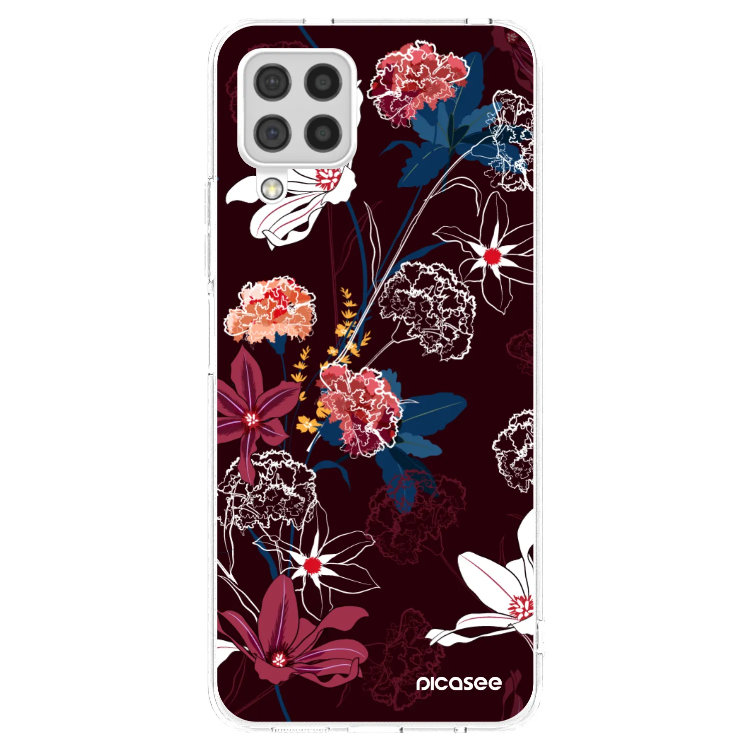 Picasee Samsung Galaxy A22 A225F 4G Hülle - Transparentes Silikon - Dark Meadow