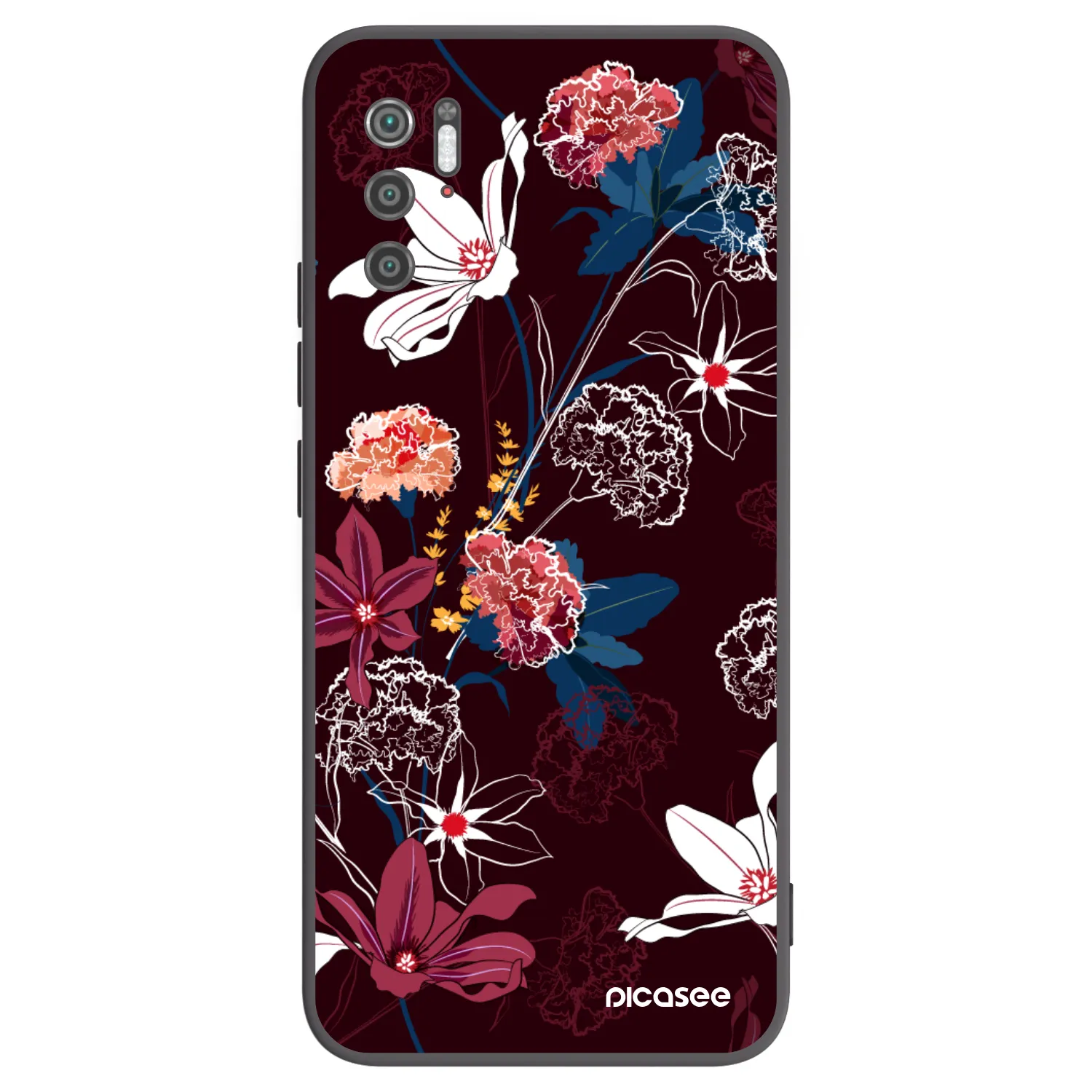 Picasee Xiaomi Poco M3 Pro 5G Hülle - Schwarzes Silikon - Dark Meadow