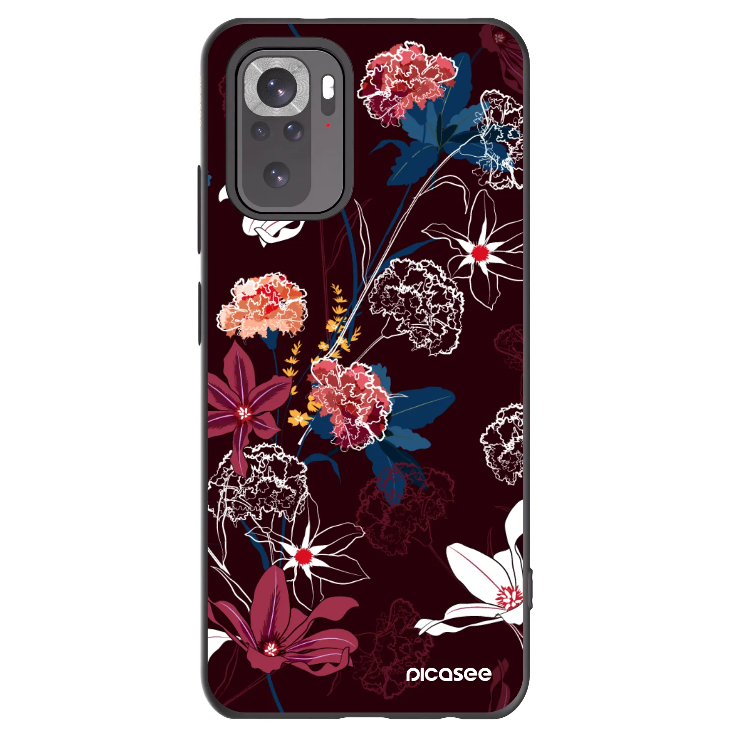 Picasee Xiaomi Redmi Note 11S 4G Hülle - Schwarzes Silikon - Dark Meadow
