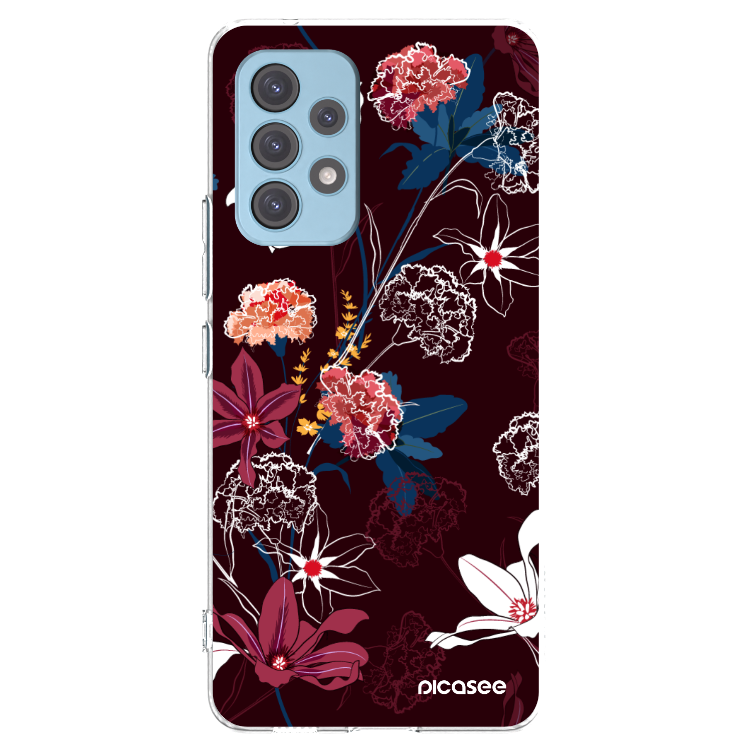 Picasee Samsung Galaxy A53 5G A536 Hülle - Transparentes Silikon - Dark Meadow