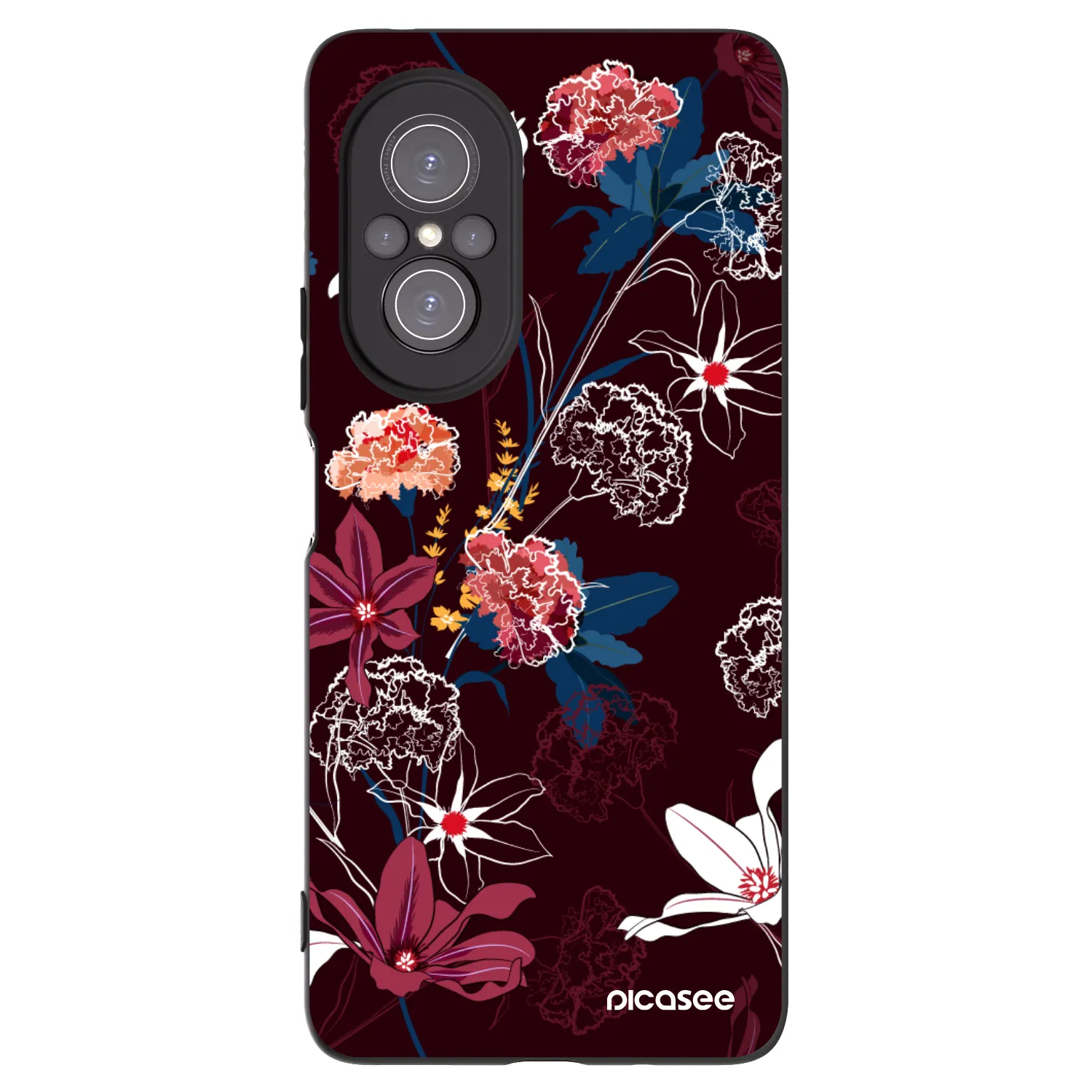 Picasee Huawei Nova 9 SE Hülle - Schwarzes Silikon - Dark Meadow