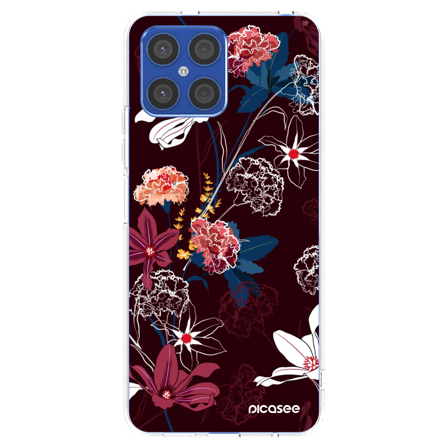 Picasee Honor X8 4G Hülle - Transparentes Silikon - Dark Meadow