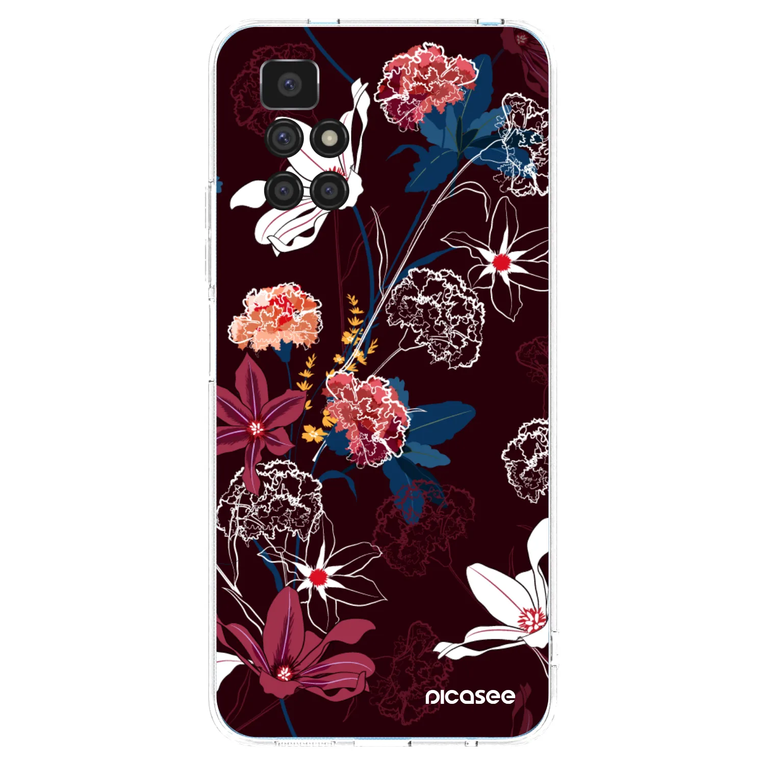 Picasee Xiaomi Redmi 10 (2022) Hülle - Transparentes Silikon - Dark Meadow