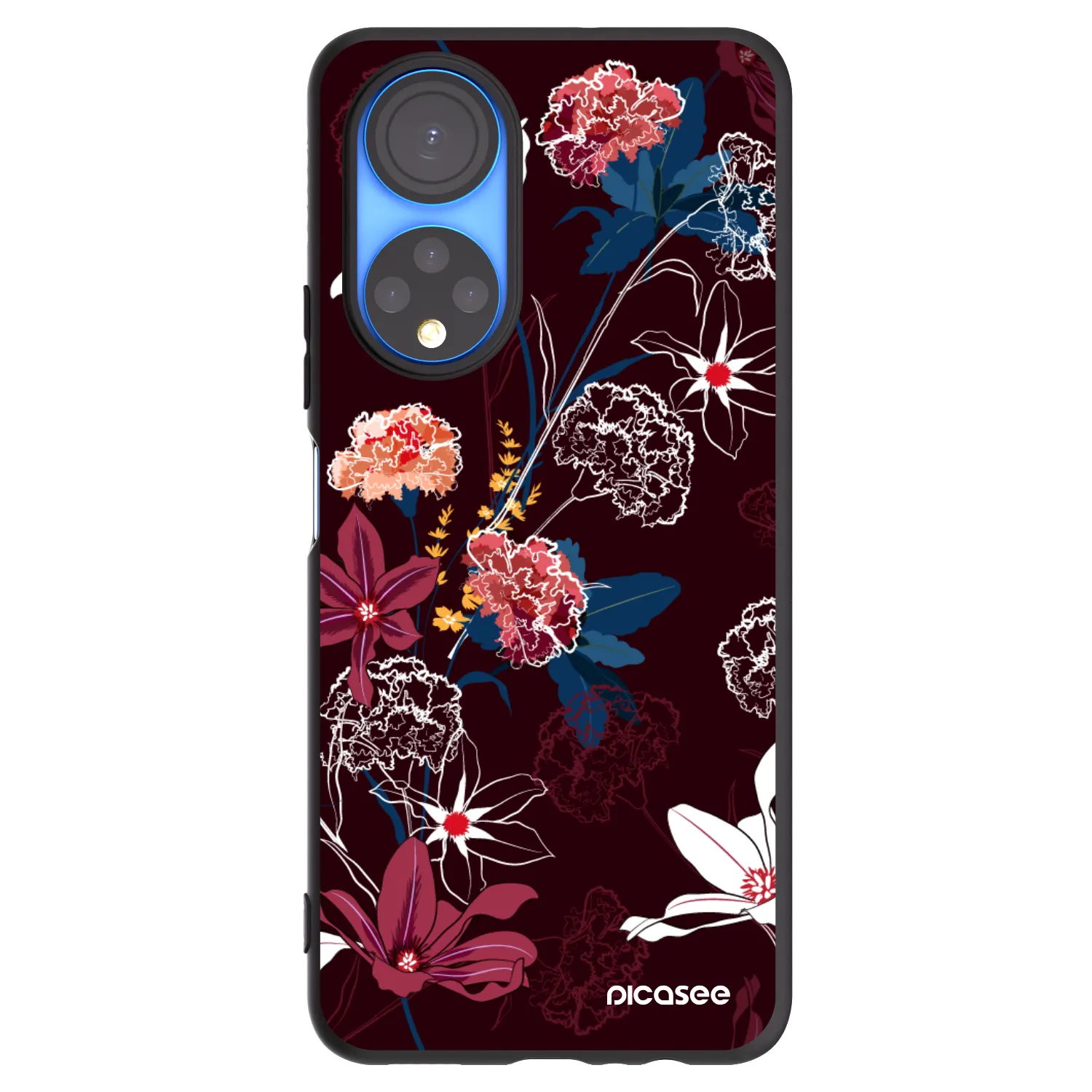 Picasee Honor X7 Hülle - Schwarzes Silikon - Dark Meadow