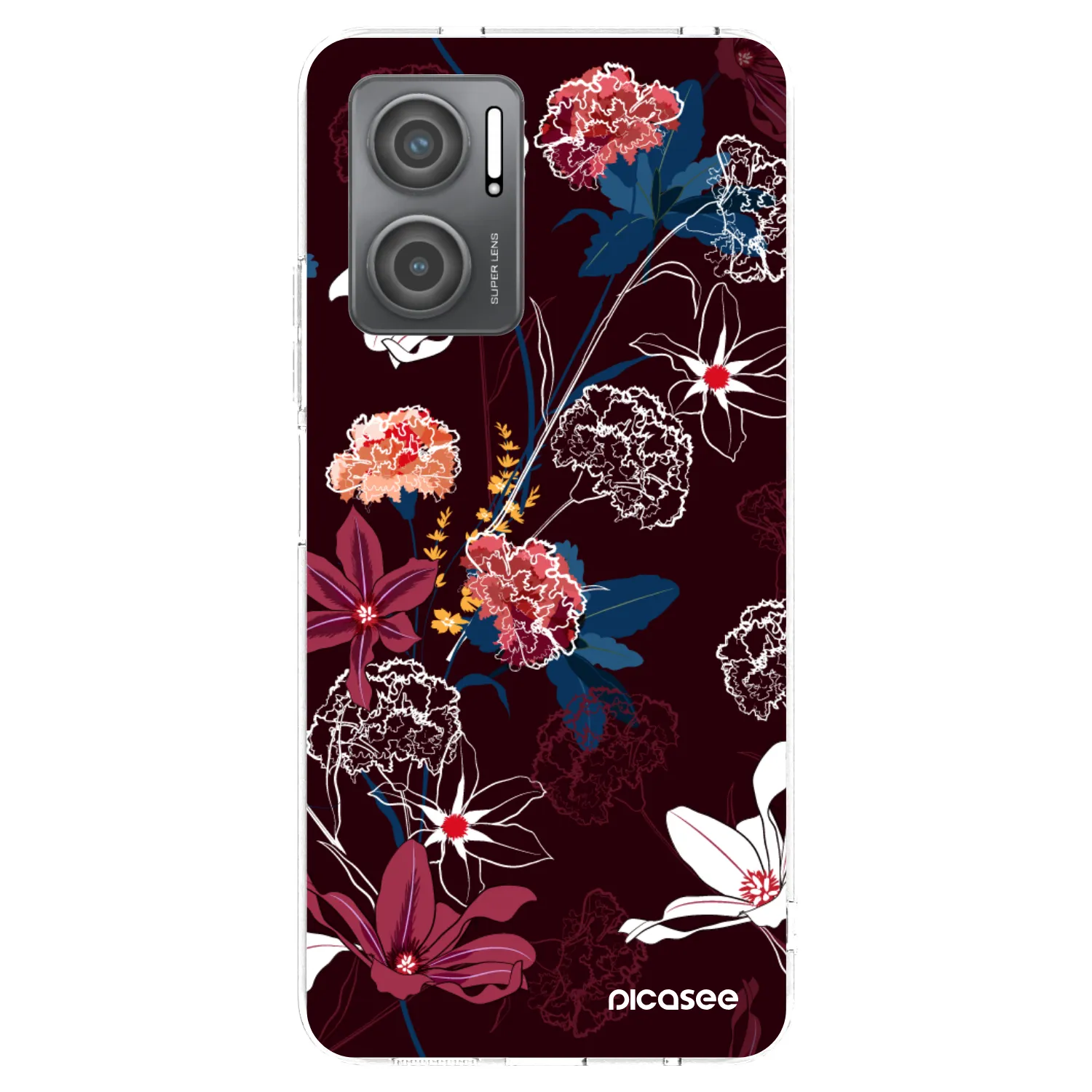 Picasee Xiaomi Redmi 10 5G Hülle - Transparentes Silikon - Dark Meadow