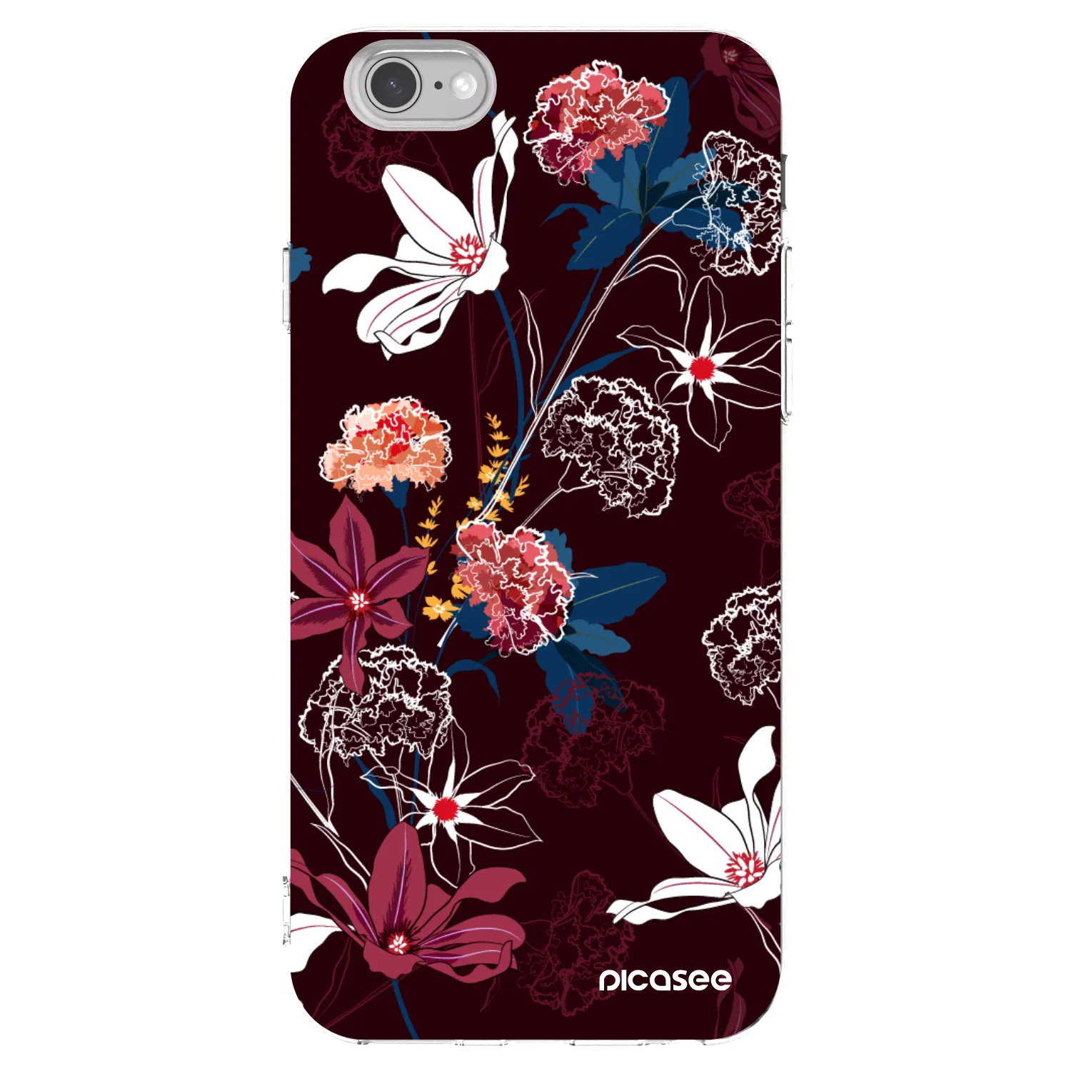Picasee Apple iPhone 6/6S Hülle - Transparentes Silikon - Dark Meadow