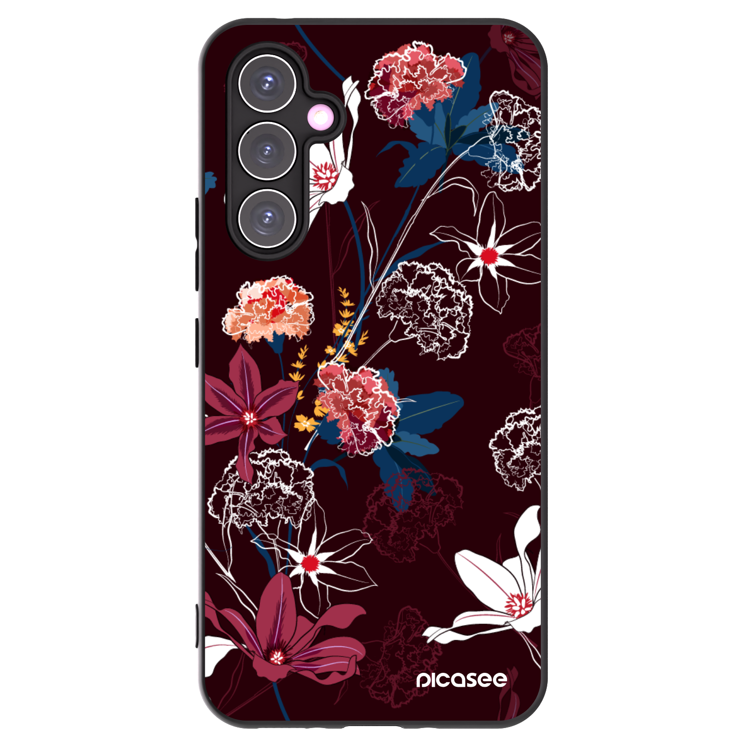 Picasee Samsung Galaxy A54 5G A546B Hülle - Schwarzes Silikon - Dark Meadow