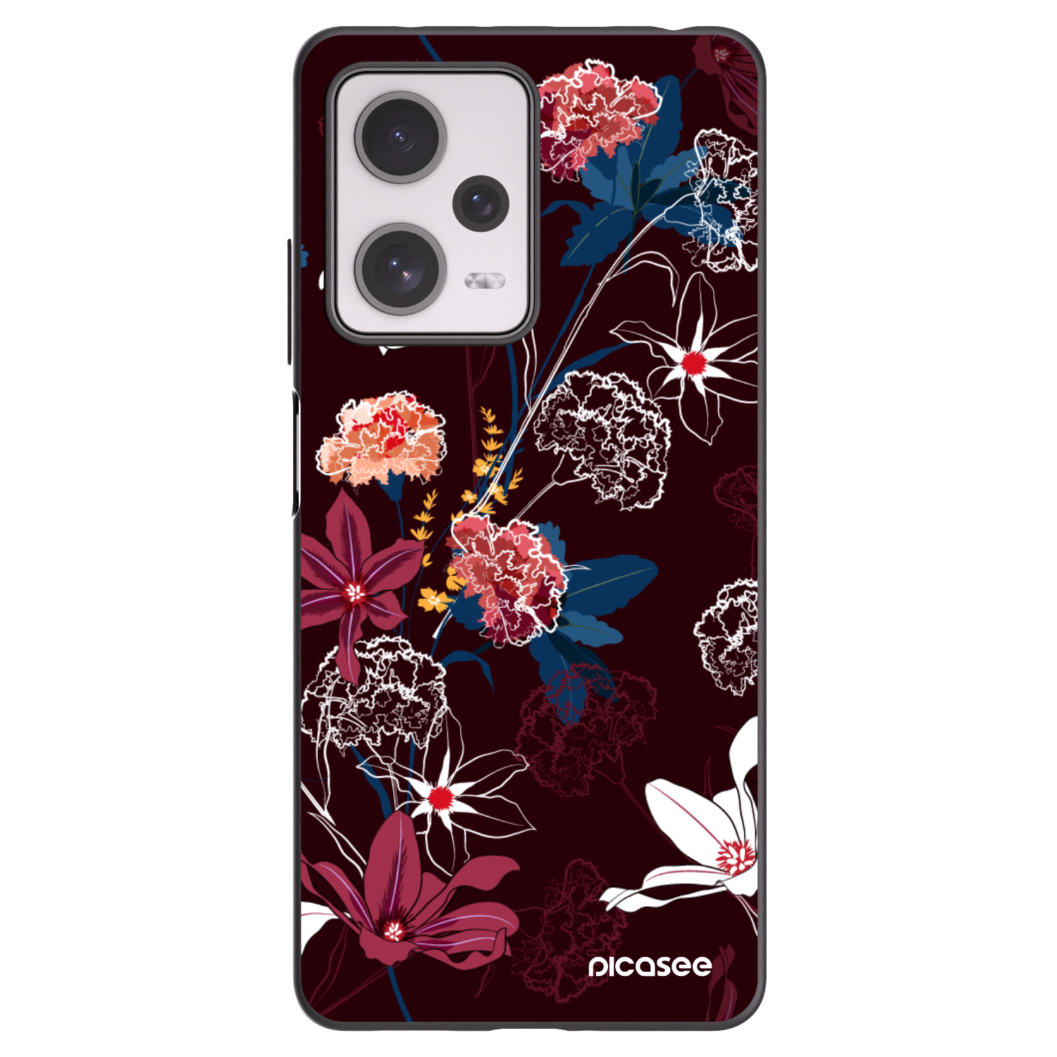 Picasee Xiaomi Redmi Note 12 Pro+ 5G Hülle - Schwarzes Silikon - Dark Meadow