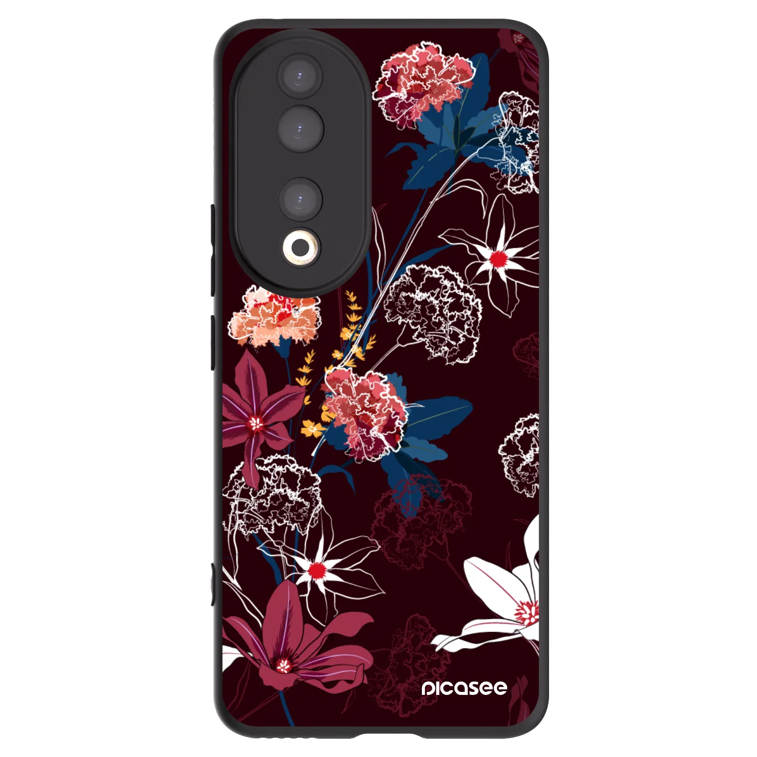 Picasee Honor 90 5G Hülle - Schwarzes Silikon - Dark Meadow